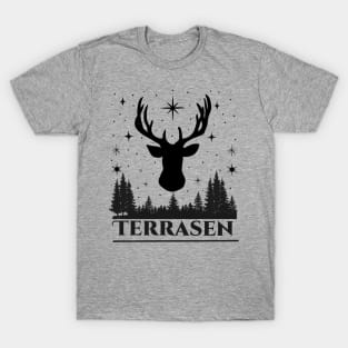 Terrasen deer and star design T-Shirt